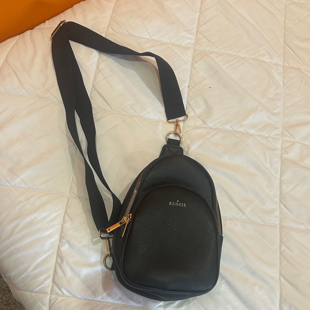 NWOT Kedzie Black Crossbody Bag